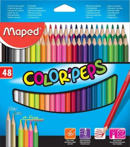Maped Dreikant Buntstift COLOR'PEPS 48er Kartonetui