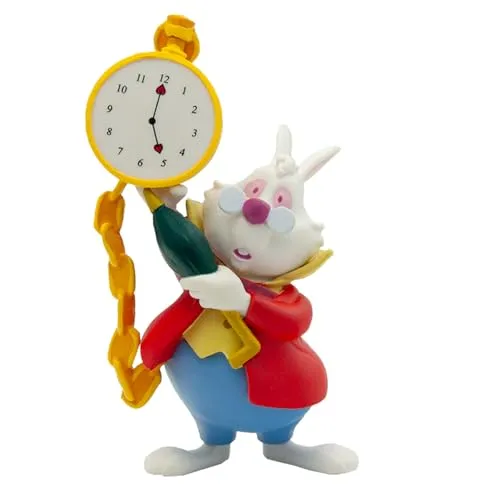 Bullyland 11402 - Spielfigur, Walt Disney Alice im Wunderland, weißes Kaninchen, ca. 8,1 cm groß, detailgetreue Figur, PVC-frei,Tortenfigur, tolles Geschenk für Kinder zum fantasievollen Spielen, bunt
