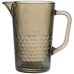 Ritzenhoff & Breker Favo Krug Glas 1,2 l braun - Eleganter Glas-Krug mit wabenförmiger Innen-Facettierung für beeindruckende Lichteffekte. Ideal für Getränke wie Wasser, Saft oder Eistee. Spülmaschinengeeignet und perfekt für jedes Geschirr-Set.