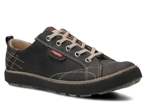 nagaba - Halbschuhe Damen - Lederschuhe Frauen - Halbschuhe für Frauen, Flache Schuhe, Bequeme Schnürschuhe, für Herbst, Frühling - Graphit - 41