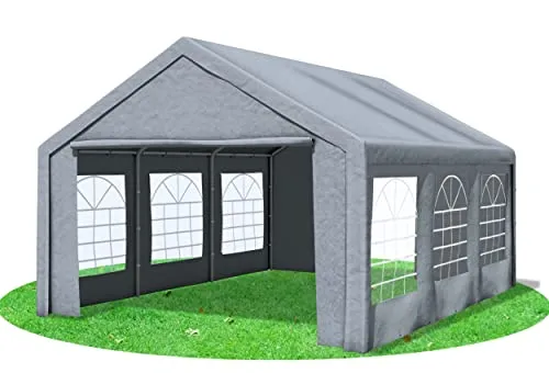 Stabilezelte 4x6m Partyzelt, Classic PRO PE GRAU von Stabilezelte