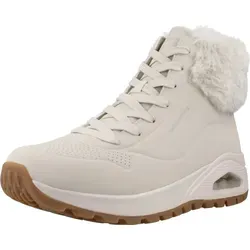 Skechers Damen Uno Rugged Fall Air Stiefelette, weiß, 40 EU - Wanderschuhe mit atmungsaktivem Obermaterial und komfortabler Air-Cooled Memory Foam Innensohle für ultimativen Tragekomfort.