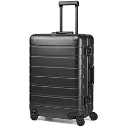 Redolz Pro Aluminium 4 Rollen Trolley M 66 cm schwarz - Stylischer und robuster 4-Rollen Trolley aus Aluminium, ideal für Reisen. Mit seinem leichten Design und der stabilen Bauweise ist er der perfekte Begleiter für jede Reise.