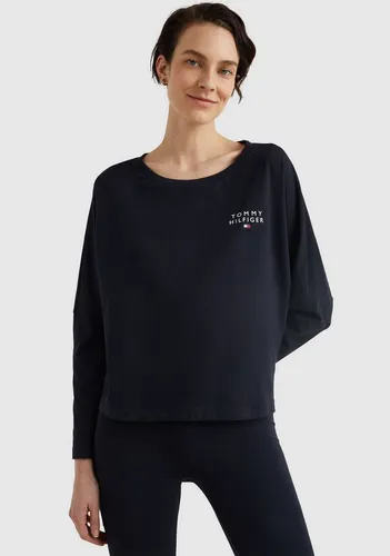 Tommy Hilfiger Damen Langarmshirt Basic, Blau (Desert Sky), XS