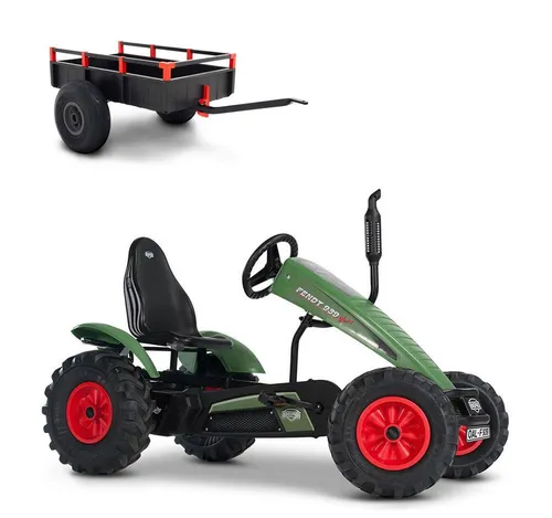 BERG Gokart XL Traxx Fendt BFR-3 mit Gangschaltung - Go-Kart für Kinder ab 5 Jahren mit verstellbarem Sitz und robustem Rahmen. Das BFR-3-System ermöglicht einfaches Fahren vorwärts und rückwärts.