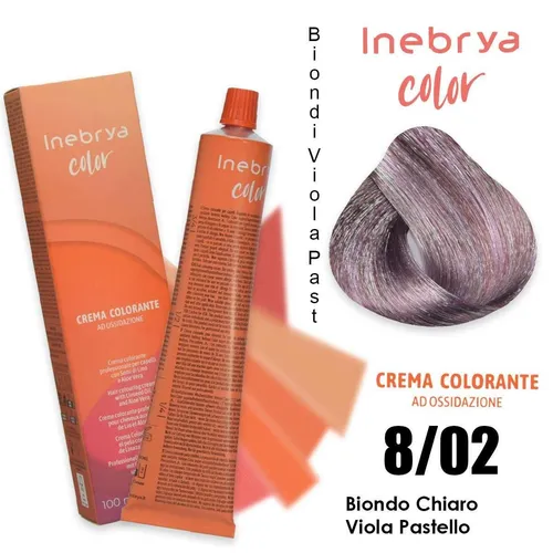 Haarfarbe 8/02 Inebrya Heller Naturblond Perlmutt 100ml von Inebrya