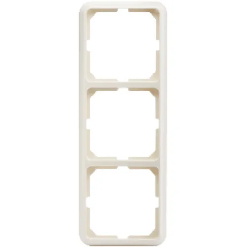 Elso 204300 Rahmen 3-fach, Duroplast, hochkratzfest, Fashion, perlweiß glänzend