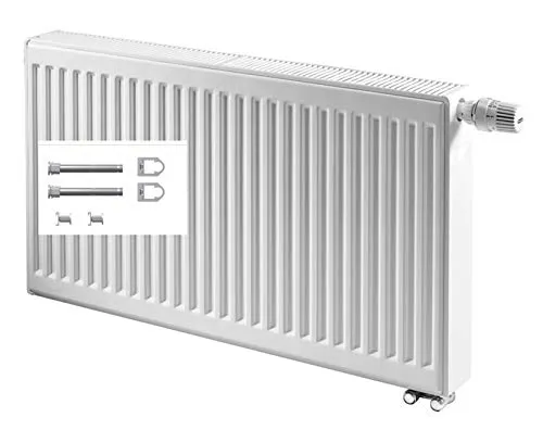 KERMI Profil-Ventilheizkörper Typ 22, 900 x 400 mm, rechts - Heizkörper mit effizienter Wärmeverteilung, ideal für moderne Wohnräume und energieeffiziente Heizlösungen.