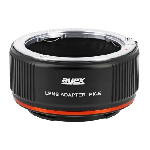 ayex PK-E Objektivadapter für Pentax K Objektive Kompatibel mit Sony Alpha E-Mount Kameras PK-NEX