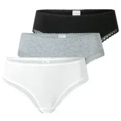 Schiesser Tanga Cheeky String (3-St) - Funktionsunterwäsche mit 95% Baumwolle für optimalen Tragekomfort, bunt sortiert und maschinenwaschbar für einfache Pflege.