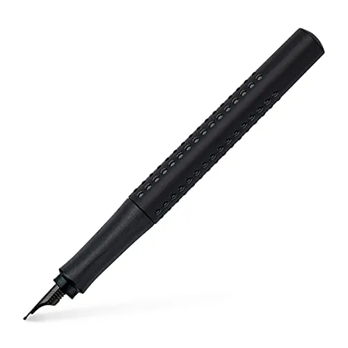Faber-Castell 140963 - Füller Grip Edition, Federbreite F, All Black, 1 Stück