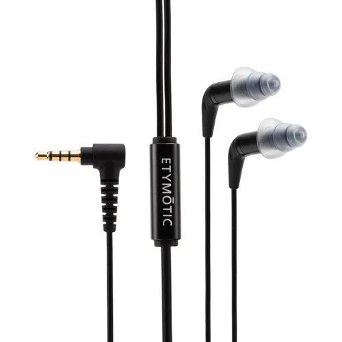 Etymotic ER3XR In-Ear-Kopfhörer Schwarz - Kopfhörer mit erweiterter Basswiedergabe und präzisem Klang. Inklusive abnehmbarem Kabel und verschiedenen Ohrstöpseln für exzellente Geräuschisolierung.
