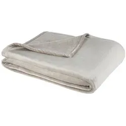 Wohndecke Winter Cashmere Touch, One Home, Kuscheldecke flauschig warm und kuschelig weich grau 180 cm x 220 cm