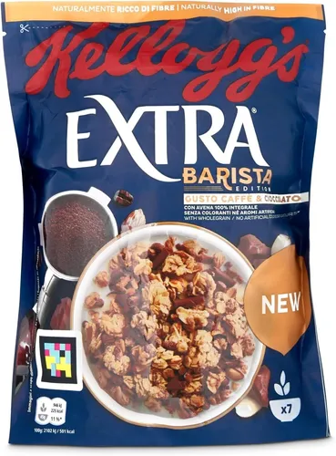 3x Kellogg's Extra Barista Edition Kaffee- und Schokoladengeschmack 350g