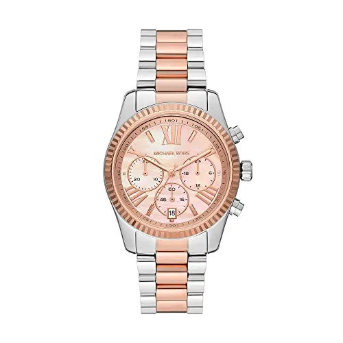 Michael Kors MK7219 Damen Armbanduhr - Elegante Armbanduhr für Damen mit silbernem Edelstahlgehäuse und robustem Mineralglas, perfekt für jeden Anlass.