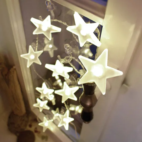 10-tlg. LED-Sternenkette