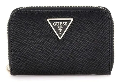 GUESS Zip Around Geldbörse Laurel SLG Schwarz in schwarz von GUESS