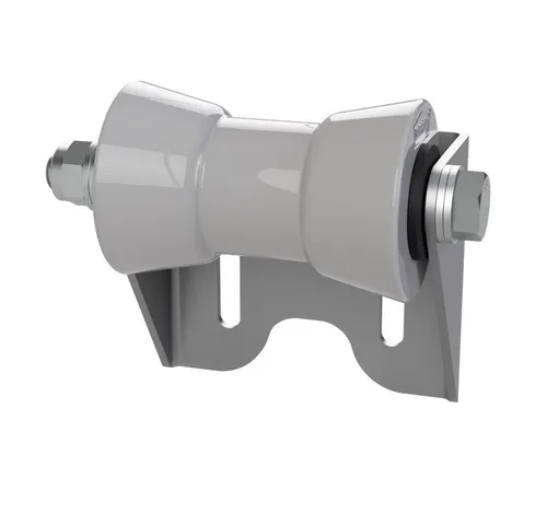 SUPROD Auffahrrampe Polyurethan Kielrolle mit Halter U Sliprolle verzinkt