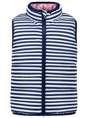 Salt and Pepper Wende-Steppweste Dunkelblau/Weiß, Größe 134 von SALT AND PEPPER