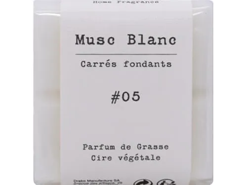 Duftzauber Tabs – Aroma-Schmelzlinge aus Duftwachs | Schmelztabletten für Duftlampen & Wachswärmer | Aromawachs für intensives Dufterlebnis (Quadrat, Nr.05 - MUSC BLANC)