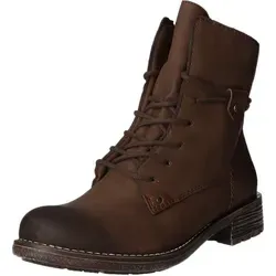 Rieker Schnürstiefel Braun - Komfortabler Halbschuhersatz in Gr. 42 - Modische Rieker Schnürstiefel in Braun für Damen. Mit flexiblem Design, seitlichem Reißverschluss und herausnehmbarer Einlegesohle für individuellen Tragekomfort. Ideal für Übergang und Alltag.