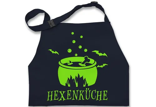 Shirtracer Kochschürze Hexenküche, (1-tlg), Kochschürze in blau von Shirtracer