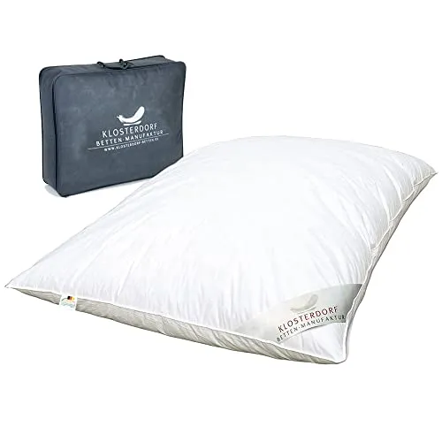 Klosterdorf Bettenmanufaktur Premium Ballonbett-Winterdecke ''Propper deluxe'' - 155x220 cm - 2800 Gramm - Gänsedaunen und Gänsefedern Klasse 1 - Handarbeit aus Deutschland - Für einen gesunden Schlaf