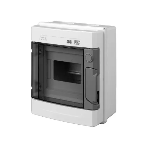 Kleinverteiler Unterverteiler Aufputz für max. 6 Module 1-reihig IP55 Feuchtraumverteiler