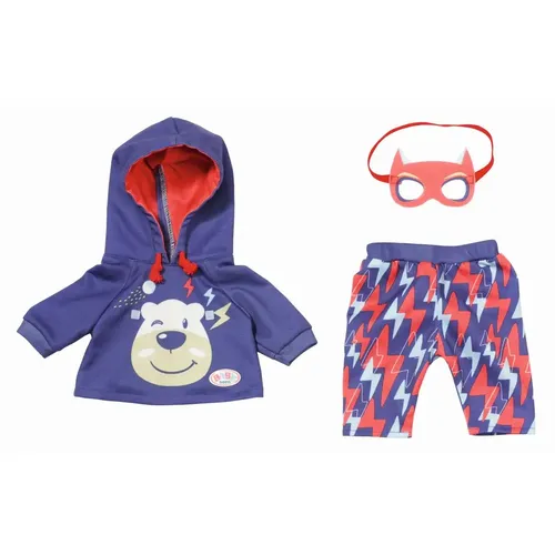 Happy Birthday Gast Outfit 43cm - BABY born Superhelden Outfit für Puppen, hochwertige und leicht anziehbare Kleidung für kreative Rollenspiele