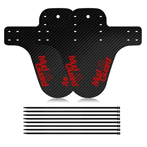 Stücke Mud Guard vorne Oder Hinten Kompatibel, Downhill Schutzbleche, MTB Carbon Mud Guard, für Blockieren von Schlamm auf Fahrrädern und Mountainbikes, Sauber Halten 2