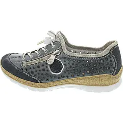 Rieker Schnürschuh - Halbschuhe mit antistress-Technologie, rutschhemmender Laufsohle in Korkoptik und Memory-Schaum-Decksohle für höchsten Komfort und sportlichen Look.