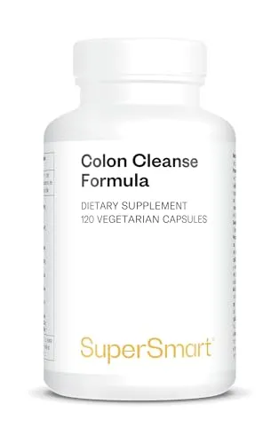 Supersmart - Colon Cleanse Formula - Entgiftungsergänzung für eine gesunde Darmflora | Nicht GVO & Glutenfrei - 120 pflanzliche Zellulosekapseln