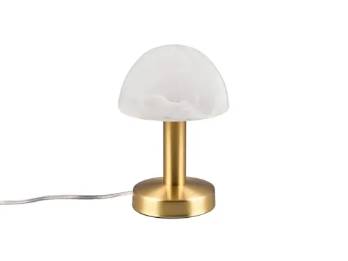 Tischleuchte Messing mit Touchfunktion – 21 cm hoch in gold von Meine Wunschleuchte