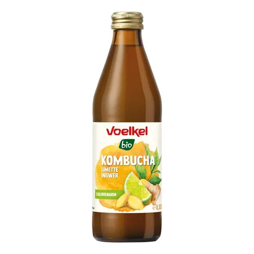 Kombucha - Limette & Ingwer 330ml inkl. 15 Cent Pfand | VOELKEL