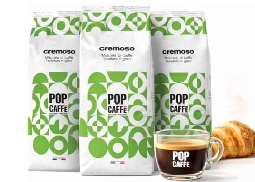 + 1 kg Kaffeebohnen gemischt Creme POP CAFFE' 2 kg
