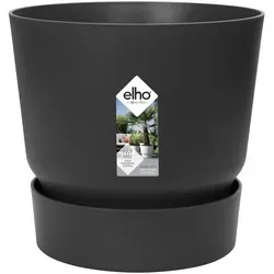 Elho Blumentopf Greenville Rund 14 cm Living Schwarz in schwarz von Elho