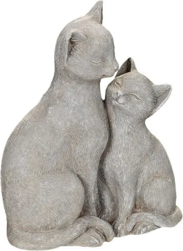 Home affaire Dekofigur Katze mit Kätzchen, Höhe 21 cm in grau von Home Affaire