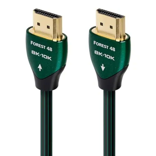 Audioquest Forest 48 HDMI Kabel 2m - HiFi-Kabel für 10K Ultra HD Video, unterstützt 48 Gbps für gestochen scharfe Bildqualität auf 4K und 8K TVs.