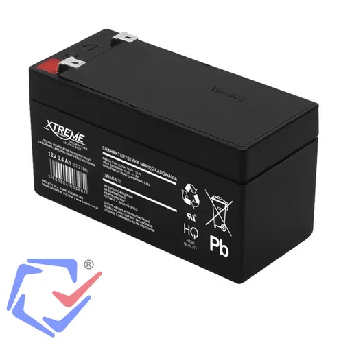Gel Akku AGM Batterie 12V 3,4Ah 3,4 Ah Gelakku Ersatzakku XTREME Wartungsfrei
