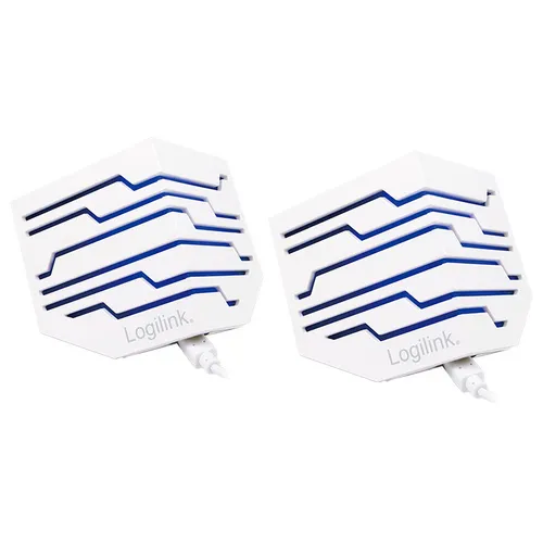 LogiLink SP0022 USB 2.0 Aktivlautsprecher Speaker Carisma beleuchtet weiß