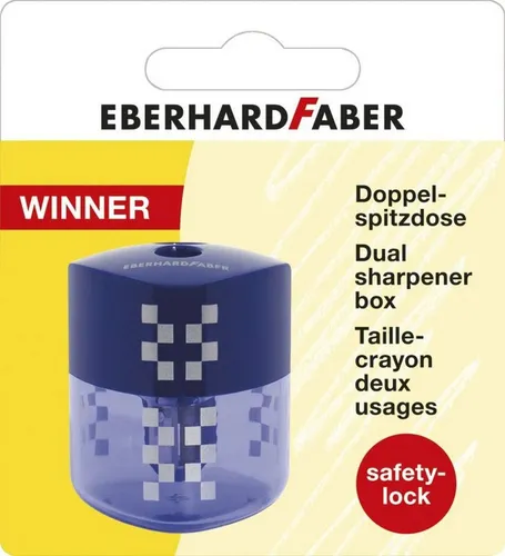 Eberhard Faber Anspitzer Doppelspitzdose 8/10mm rot Blisterkarte
