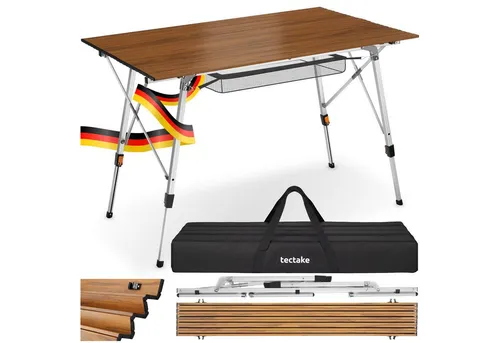 tectake Campingtisch Aluminium Klapptisch Bastian