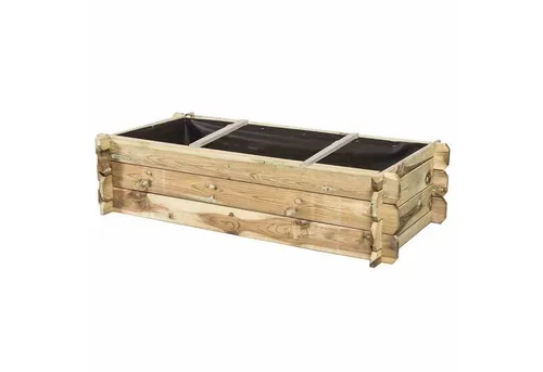 SIENA GARDEN Hochbeet Tom 120x60 cm - Gartenbeet aus kesseldruckimprägniertem Holz, ideal für nachhaltigen Anbau im Außenbereich. Perfekt für frisches Gemüse und Kräuter!