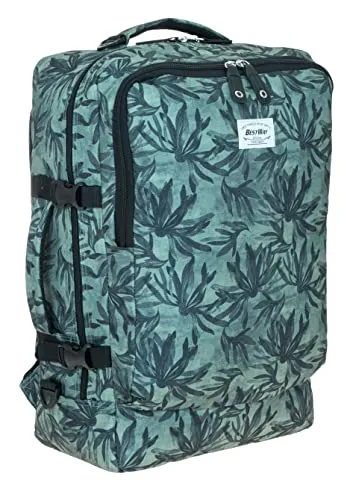 Bestway Handgepäck Rucksack Cabin Pro - Reisetasche mit Schultergurt und Flüssigkeitenbeutel - Handgepäck Rucksack mit 40L Volumen, ideal für Flugreisen. Nutzen Sie das IATA Maß aus und sparen Sie Gepäckkosten. Robustes, wasserabweisendes Material im Retro-Look.