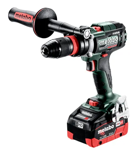 Metabo BS 18 LTX-3 BL Q I Metal Akku-Bohrschrauber - Akkuschrauber mit 2 x 5,5 Ah LiHD Akkus für hohe Leistung und lange Laufzeit, ideal für professionelle Anwendungen.