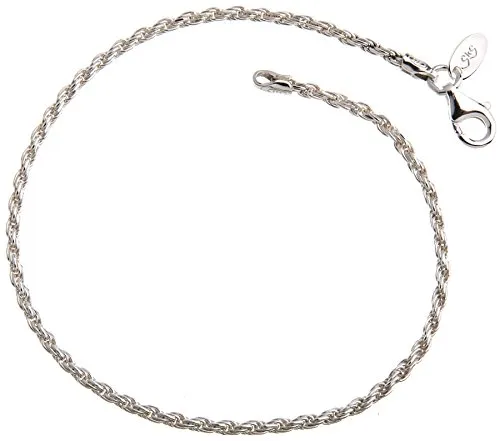 Silberketten Store Kordelkette Armband 1,8mm - Elegantes 925 Silber - Hochwertiges Kordelkette Armband aus echtem 925 Silber, 1,8mm breit und 20cm lang. Ideal für stilvolle Akzente und vielseitige Kombinationsmöglichkeiten.