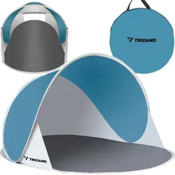 MT MALATEC Strandmuschel Pop Up mit UV Schutz - Strandzelt mit UV30-Filter, leicht und stabil, ideal für Familienausflüge zum Strand. Schützt vor Sonne und Wind für entspannte Stunden im Freien.