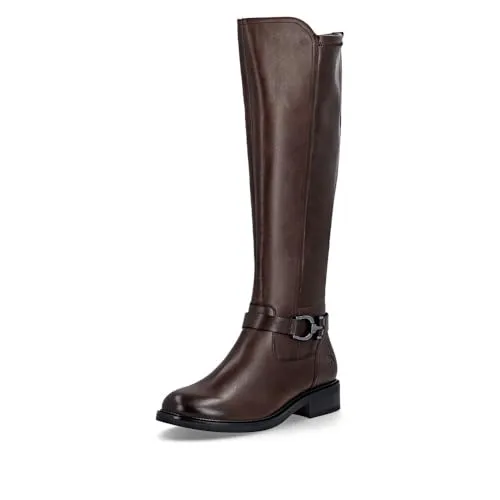 Remonte Damen Stiefel D2W77 aus Leder mit Warmfutter und herausnehmbaren Einlagen - Elegante Stiefel für die kalte Jahreszeit, mit warmem Futter und rutschfester Sohle für sicheren Halt. Ideal für verschiedene Outfits und komfortabel durch herausnehmbare Einlagen.