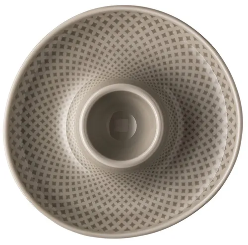 Rosenthal Eierbecher Junto Pearl Grey Eierbecher mit Ablage, Eierbecher