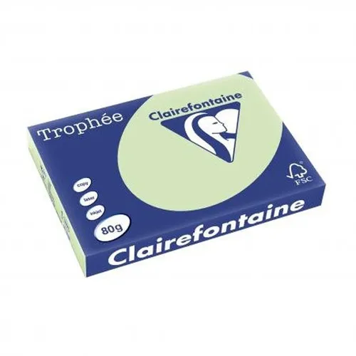 Clairefontaine Kopierpapier 1891C A3 80g grün - Papier A3, 80 g/m2, beidseitig bedruckbar und ideal für Laserdrucker, Inkjetdrucker und Kopierer. Umweltfreundlich, holzfrei und chlorfrei gebleicht, 500 Blätter pro Packung.
